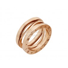 Anello Bvlgari B.zero1 Legend geometrico a 3 fasce in oro rosa Anello Bvlgari B.zero1 Legend geometrico a 3 fasce in oro rosa