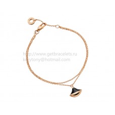 Bracciale Bvlgari DIVAS Dream in oro rosa con onice Bracciale Bvlgari DIVAS Dream in oro rosa con onice