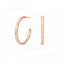 Orecchini Bvlgari Serpenti Viper medi in oro rosa 18 carati
