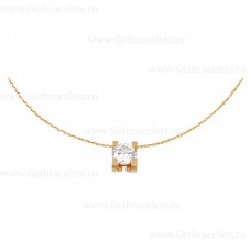 Collana C DE Cartier in oro giallo con diamanti