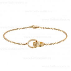 Bracciale Cariter Love Doppio Anello In Oro Giallo Bracciale Cariter Love Doppio Anello In Oro Giallo