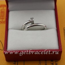 Anello Cartier Juste Un Clou Oro bianco e diamanti