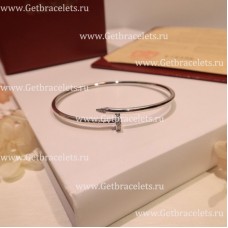 Bracciale Cartier Juste Un Clou SM in oro bianco con diamanti