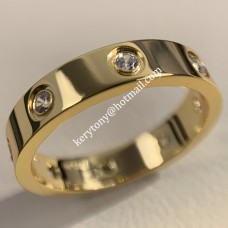 Cartier Love Ring Anello in oro giallo 18 carati con 8 diamanti