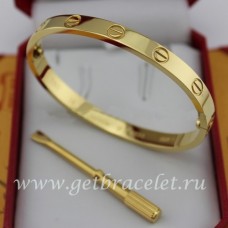  Bracciale Love in oro giallo Cartier per uomo e donna