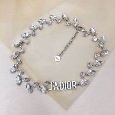 Christian Dior Argento JADIOR Charm Marquise Diamanti Collana da donna in cristallo bianco