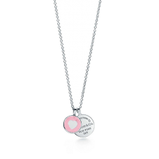 Collana Return To Tiffany con pendente doppio rotondo, regalo di San Valentino