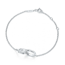 Tiffany 1837 Cerchi intrecciati Collana con ciondolo Bracciale Gioielli San Valentino