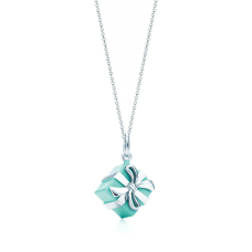 Gioielli da donna con collana a catena in argento sterling con ciondolo Tiffany Blue Box Gioielli da donna con collana a catena in argento sterling con ciondolo Tiffany Blue Box