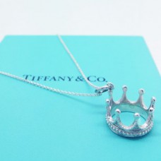 Tiffany Crown Charm Collana a catena Gioielli San Valentino