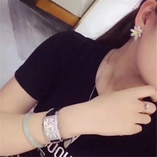 Orecchini Tiffany a forma floreale con cristalli gialli e bianchi, gioielli da donna