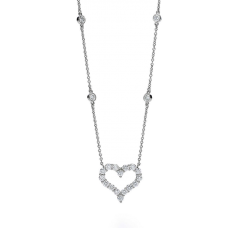 Collana con pendente a cuore e diamanti Tiffany Hearts