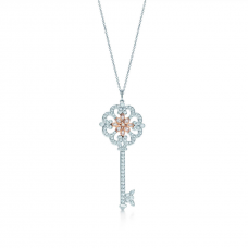 Tiffany Keys Enchant Primrose Collana con ciondolo chiave Pietre preziose Gioielli Saldi DC da donna