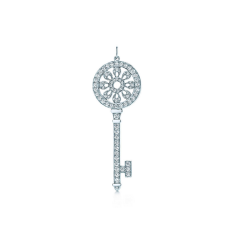 Tiffany Keys Petali Chiave Ciondolo Collana in argento sterling Diamanti Gioielli per feste da donna
