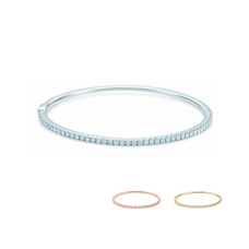 Gioielleria Tiffany Metro con bracciale incernierato in argento sterling e diamanti