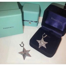 Orecchini pendenti con ciondolo a forma di stella Tiffany, cloni di diamanti, regalo