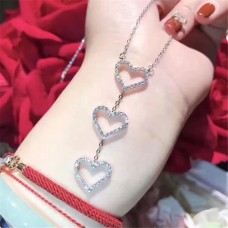 Tiffany Collana con ciondolo con tre cuori intrecciati Gioielli da donna Lady UK