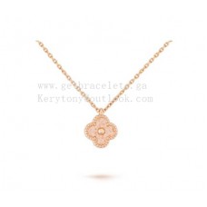 Ciondolo Van Cleef Arpels Sweet Alhambra in oro rosa