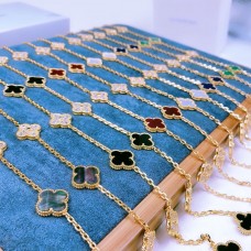 Collana lunga Van Cleef Arpels Alhambra 20 motivi Madreperla con diamanti Più colori