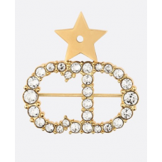 Spilla Dior Sous Les Etoiles a forma di stella con diamanti in ottone da donna Spilla Dior Sous Les Etoiles a forma di stella con diamanti in ottone da donna