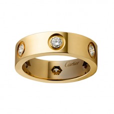 Anello Love Cartier in oro giallo con 6 diamanti
